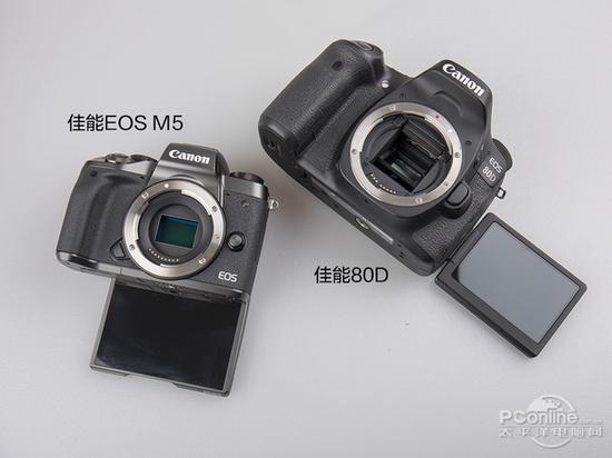 佳能EOS M5、佳能80D折叠屏