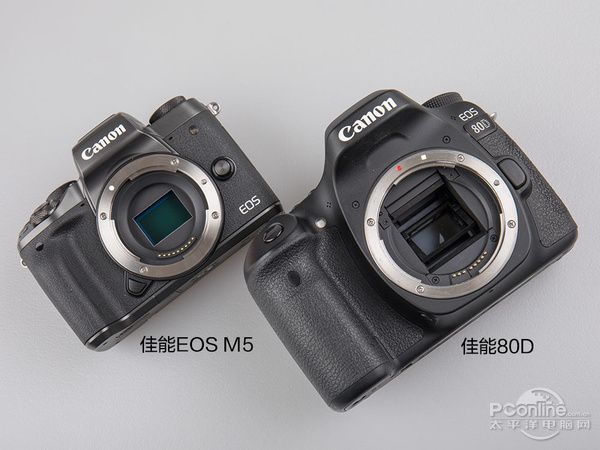 佳能EOS M5对比佳能80D