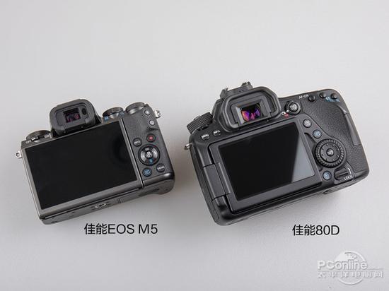 同芯单反和单电大不同 佳能80D与EOS M5对比