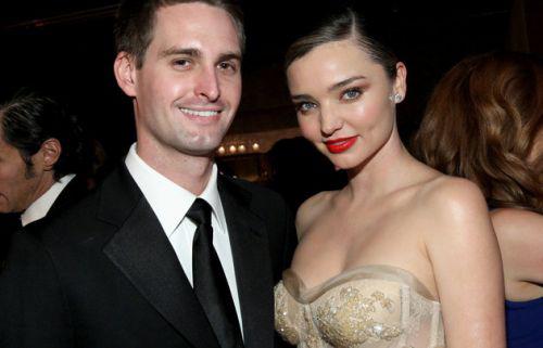 埃文·斯皮格尔(Evan Spiegel)和米兰达·可儿(Miranda Kerr)