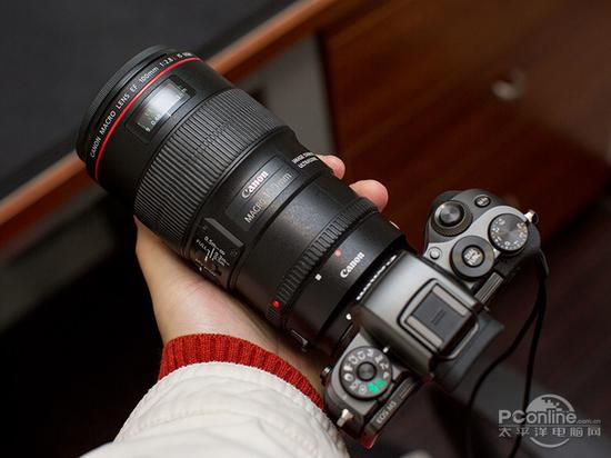 佳能M5转接后真的能当单反使