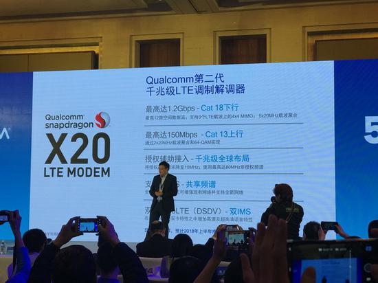 高通发布骁龙X20 LTE Modem