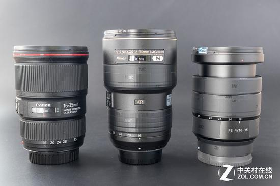 索尼FE 16-35mm F4 ZA OSS采用了外变焦设计,镜头进灰的风险更高一些
