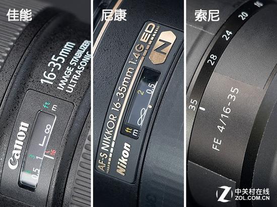 索尼FE 16-35mm F4 ZA OSS没有对焦窗,想要快速对到无穷远就比较困难了