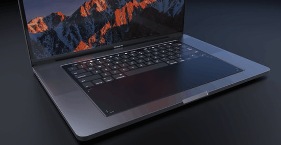 整个键盘都变成触控板?2018苹果MBP概念图|