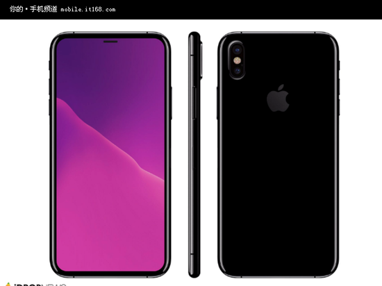 网友针对现有信息制作出来的iPhone 8真机渲染图。