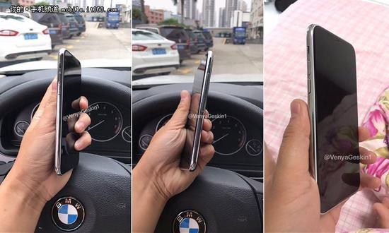 目前有网友曝光了疑似iPhone 8的工程样机。(图片源自于twitter)