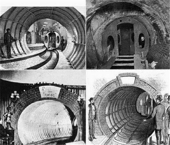 　　真空风机推动的列车