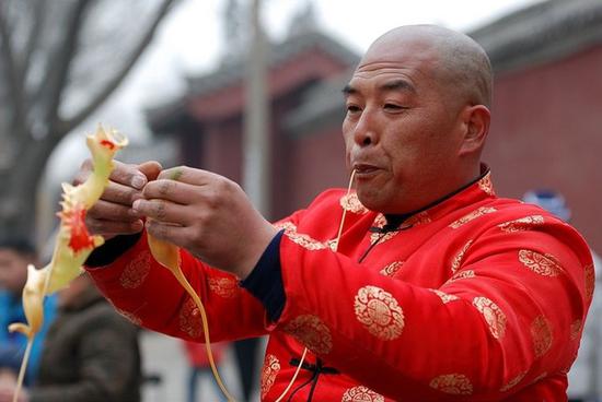 　　吹糖人