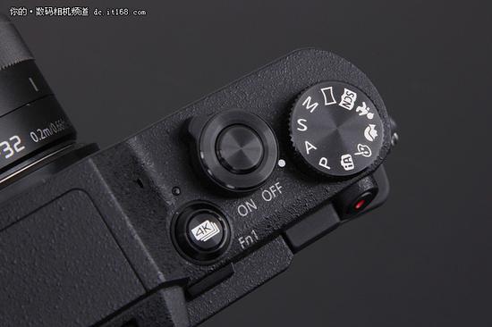 松下LUMIX GF9顶部操作区，Fn1为4K连拍按键