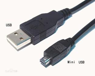 Mini USB接口(图片引自百度百科)