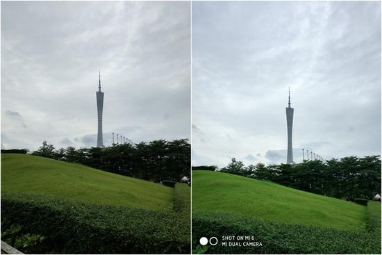左HTC U11;右小米6