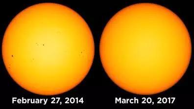 △太阳活动变化（来源：每日邮报）