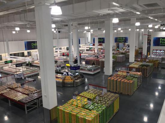 沃尔玛山姆会员店 山姆会员店的生鲜区。