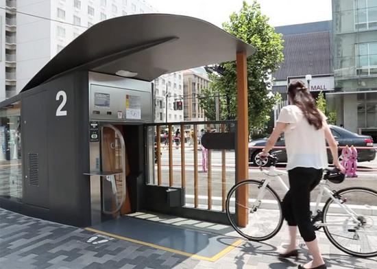 日本Eco-Cycle自行车地下自动停车场