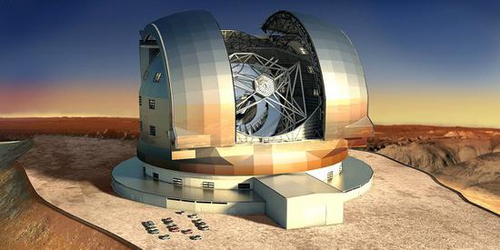 在建的39米口径的欧洲极大望远镜（E-ELT）