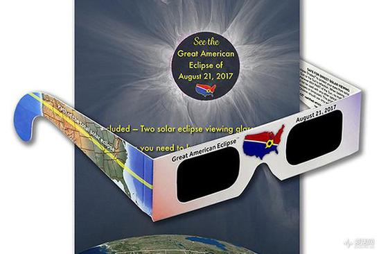 为“Great American Eclipse”准备的一次性日食眼镜