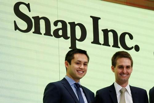 Snap IPO时的埃文-斯皮格尔与鲍比-墨菲