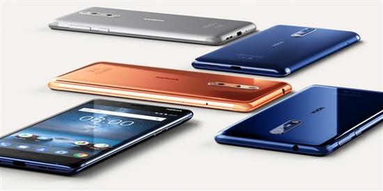 但从工业设计上看,Nokia 8延续的依然是此前Nokia 5/6的风格,正面指纹、常规的屏占比。