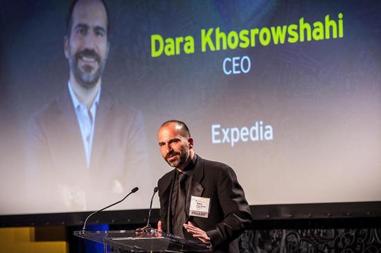 在线旅游公司Expedia的CEO Dara Khosrowshahi（达拉科斯罗萨西）