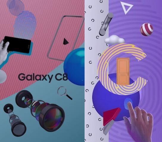 三星Galaxy C8海报曝光 后置竖排双摄|三星|处