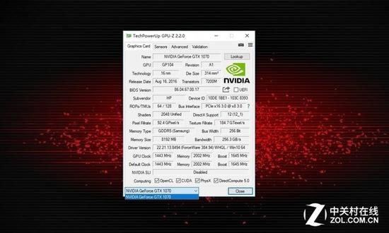 GTX 1070独立显卡