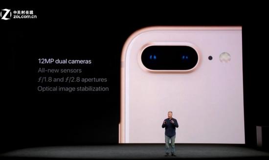 这一代iPhone 8 Plus,双摄像头其实和上一代比,加入了双光学防抖和新传感器