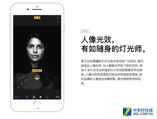 人像光效,是这次的重点功能