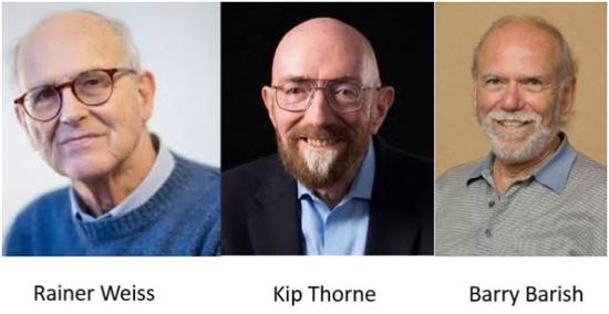 2017年诺贝尔物理学奖授予雷纳·韦斯(Rainer Weiss)教授,基普·索恩(Kip Stephen Thorne)教授以及巴里·巴里什(Barry Clark Barish)教授。