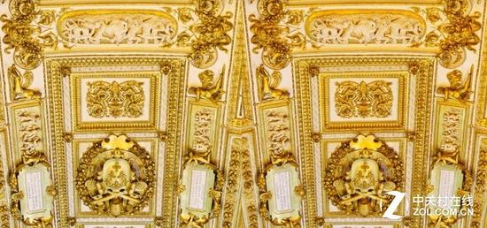 普通拍摄模式,右侧为像素转换多重拍摄模式)