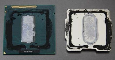 开盖后的CPU