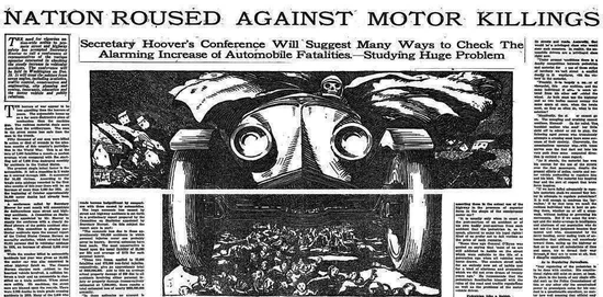 1924年11月23日《纽约时报》上关于车祸的报道