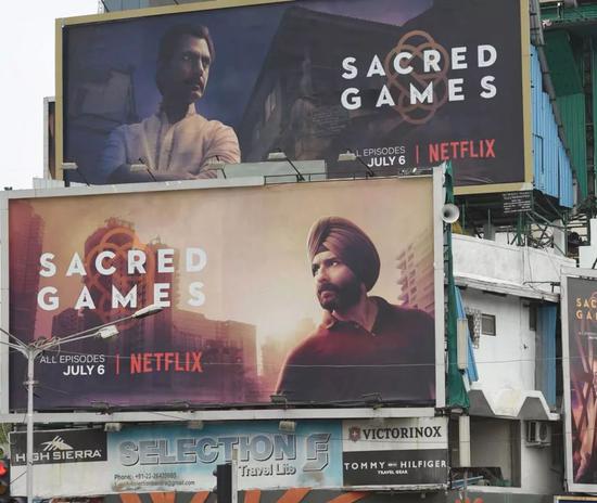 Netflix在印度街头的广告