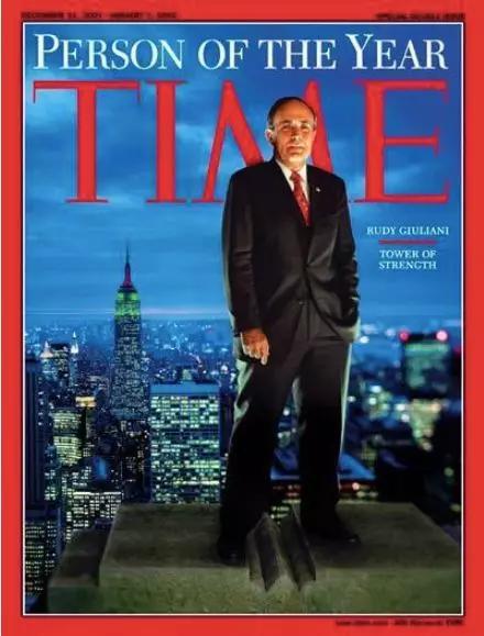 鲁迪·朱利安尼被《时代》杂志列为2001年风云人物