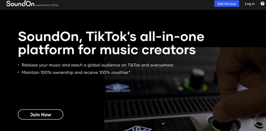 TikTok的音乐营销平台SoundOn