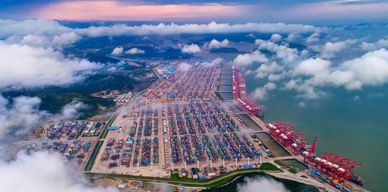 ▲宁波舟山港（沈颖俊/摄）