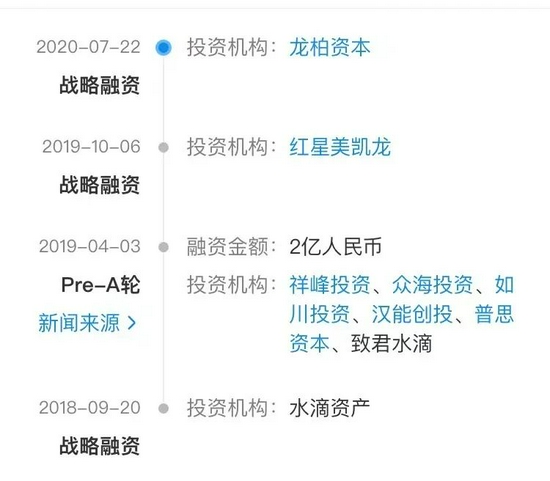 乐乐茶融资进度，图源企查查