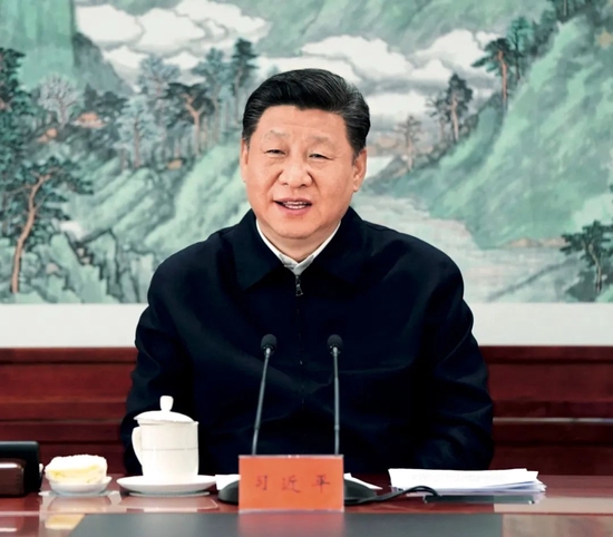 2019年1月25日,中共中央政治局在人民日报社就全媒体时代和媒体融合发展举行第十二次集体学习。中共中央总书记习近平主持学习并发表重要讲话。图/新华社记者 谢环驰 摄