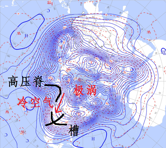 图为2月17日20时(北京时间)500hPa环流形势。 制图/李慧