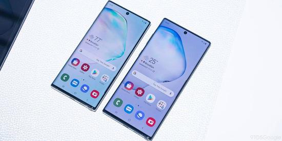 三星 Note 10 和 Note 10 Plus(图片来自 9 to 5 Google)
