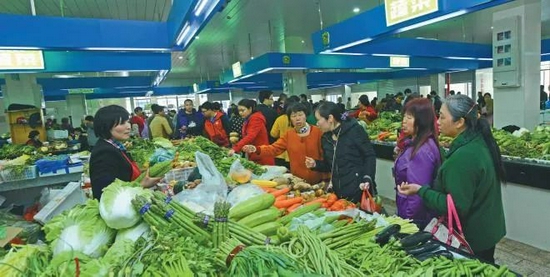 图:菜市场一角,
起源:网络