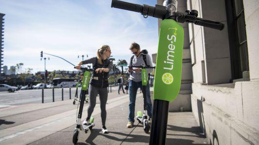 优步投资共享单车公司Lime 进军电动滑板车业务