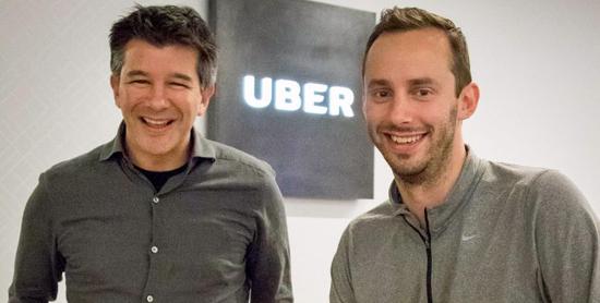 Uber CEO特拉维斯·卡兰尼克和莱万多斯基
