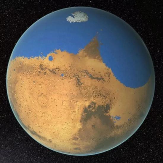 曾经的火星假想图。来源：NASA