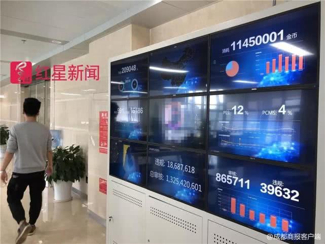 一家实时语音社交平台的涉黄涉暴内容监控屏