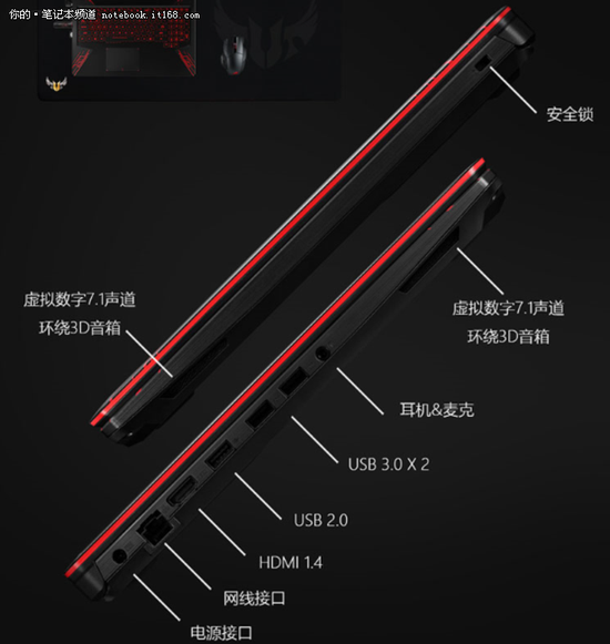 华硕全新五代飞行堡垒FX80系列游戏本