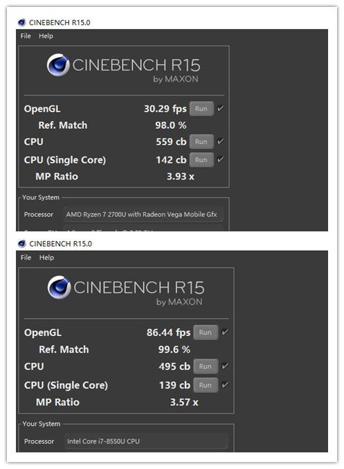 Ryzen\/i7移动处理器对比评测:轻薄本之光