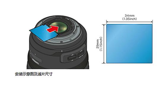 佳能卡口版本可安装后置滤镜