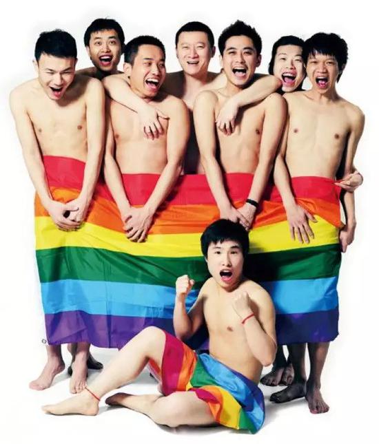 △&nbsp;Blued运营团队，居中者为耿乐