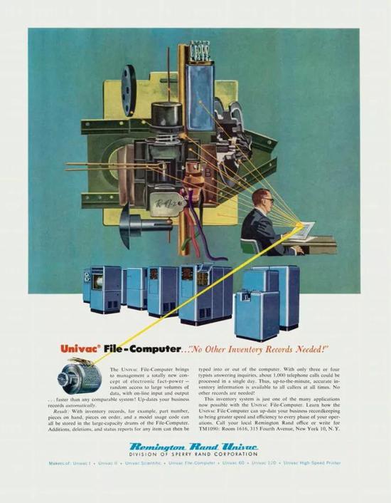  Remington Rand的UNIVAC（通用自动计算机）广告